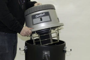 Secure foam filter with rubberband