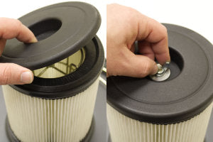 Secure the HEPA Filter